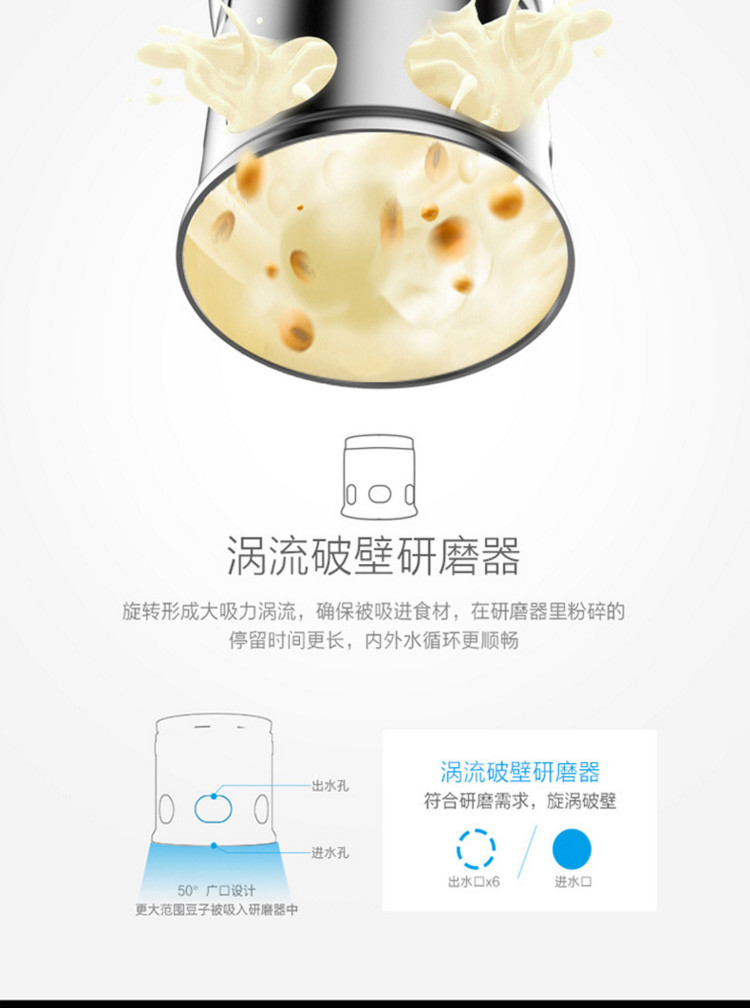 美的/MIDEA CZ31豆浆机生磨多氧破壁免滤 全自动多功能