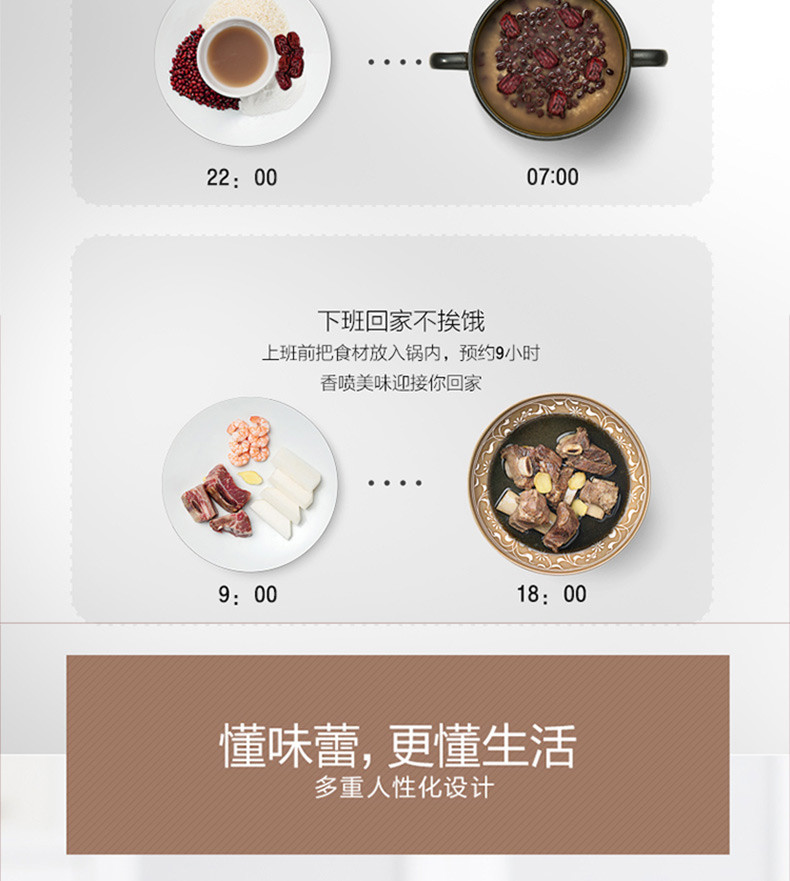 美的/MIDEA 电饭煲家用升多功能饭锅智能预约4-5-6人