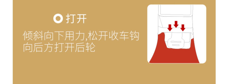 Lecoco乐卡儿童三轮车宝宝可折叠幼儿脚踏车便携自行车钛密轮 贝克B200