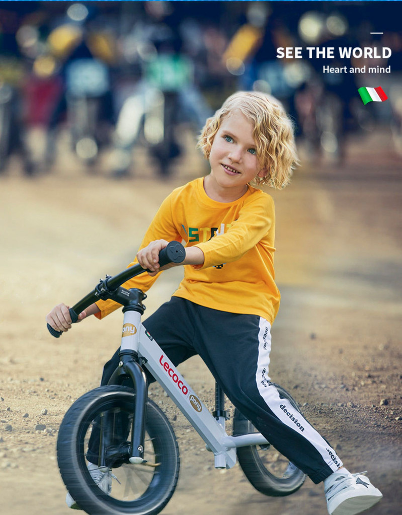 lecoco乐卡儿童平衡车滑步车1-3-6岁宝宝无脚踏自行车双轮滑行车竞技版 博尼