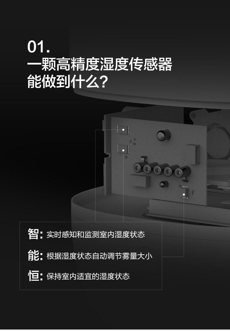 小熊（Bear）落地式加湿器家用静音卧室大容量孕妇增湿器JSQ-E50G1