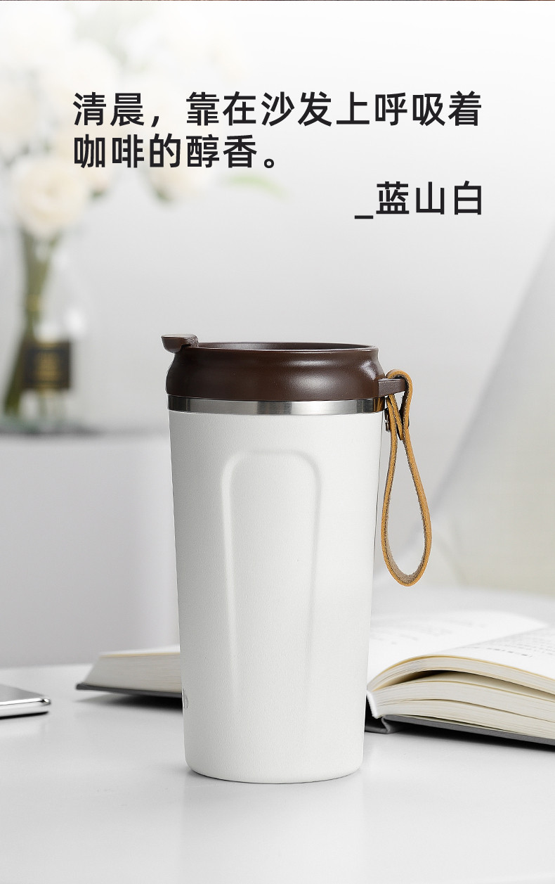 邦达保温杯新款清新文艺韩版学生网红水杯ins便携时尚咖啡500ML DA31