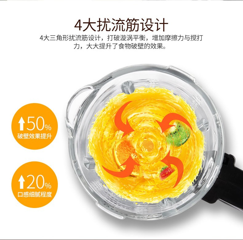 美菱(MELING)破壁机多功能家用豆浆机加热料理机搅拌机辅食机榨汁机绞肉MB-LD12301