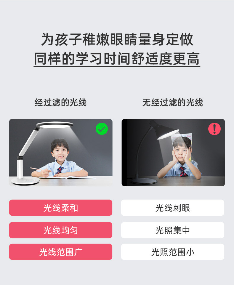 孩视宝护眼台灯国AA级儿童书桌小学生学习阅读写字护眼灯VL225A