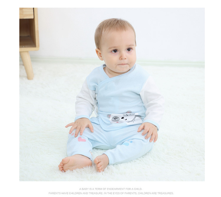 班杰威尔/banjvall 纯棉婴儿0-6个月衣服裤子新生儿礼盒套装四季祝福熊18件套