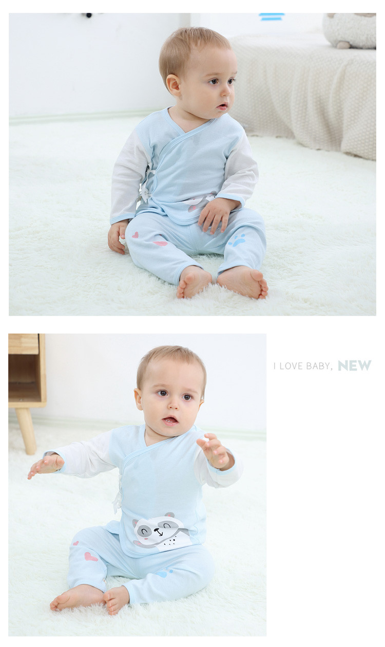 班杰威尔/banjvall 纯棉婴儿0-6个月衣服裤子新生儿礼盒套装四季祝福熊18件套