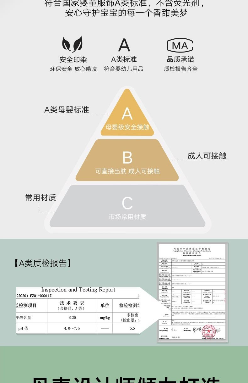 好孩子吸汗巾加大纯棉儿童婴儿隔汗巾2条装44C*24cm小狮子隔汗巾