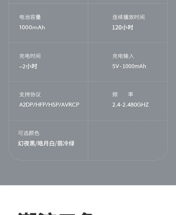 OKSJ运动蓝牙耳机挂脖式双动圈四喇叭超长续航式入耳式磁吸苹果安卓通用OKSJA13