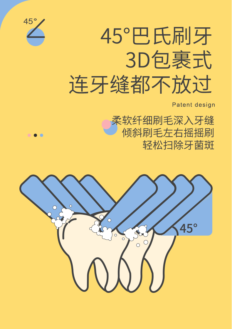 创造官（Creative Guan）儿童电动牙刷u型充电式U形宝宝刷牙小猴