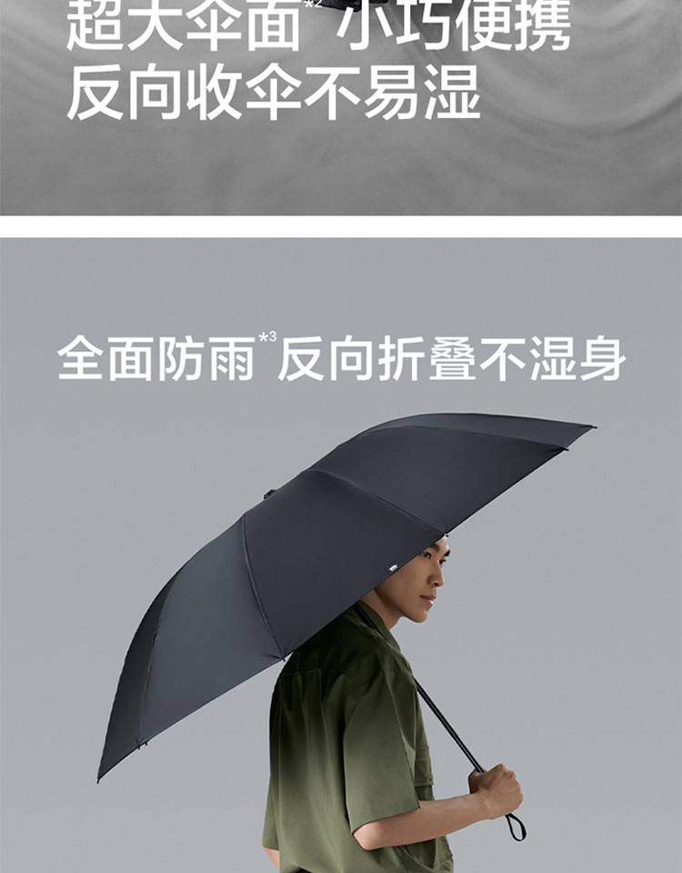 蕉下加固折叠抗风疏水雨伞男士雨伞三折手动伞延伦系