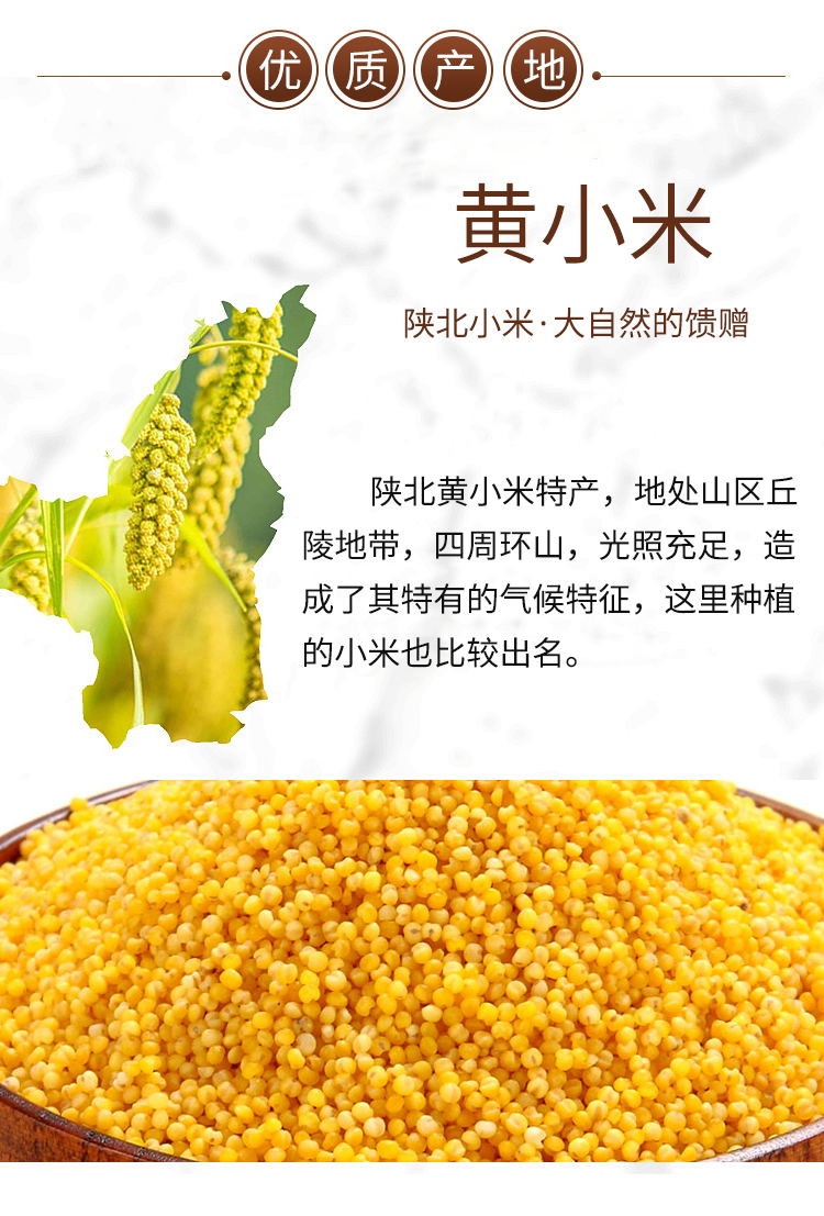 人和仙   陕北黄小米 1500g/袋