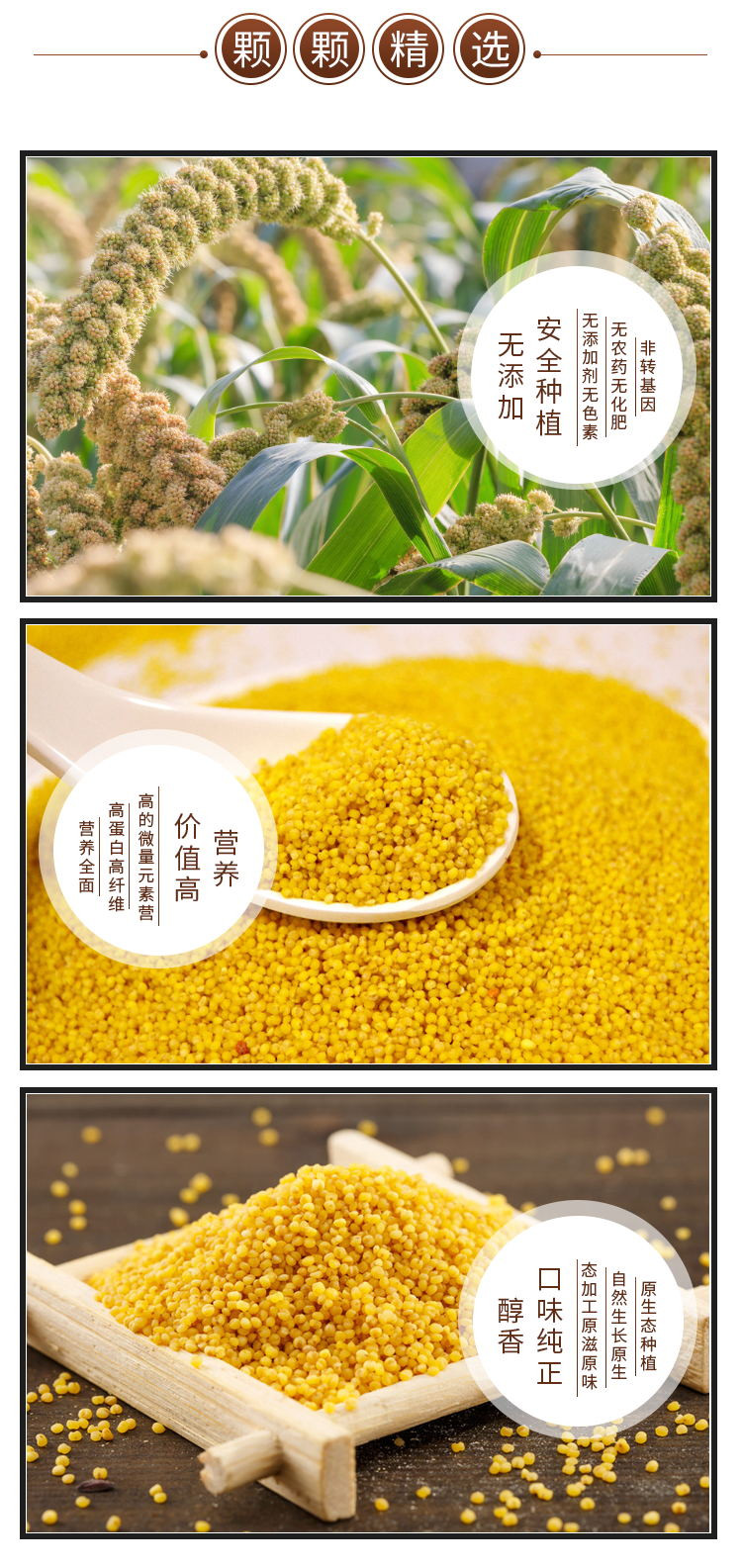 人和仙   陕北黄小米 1500g/袋