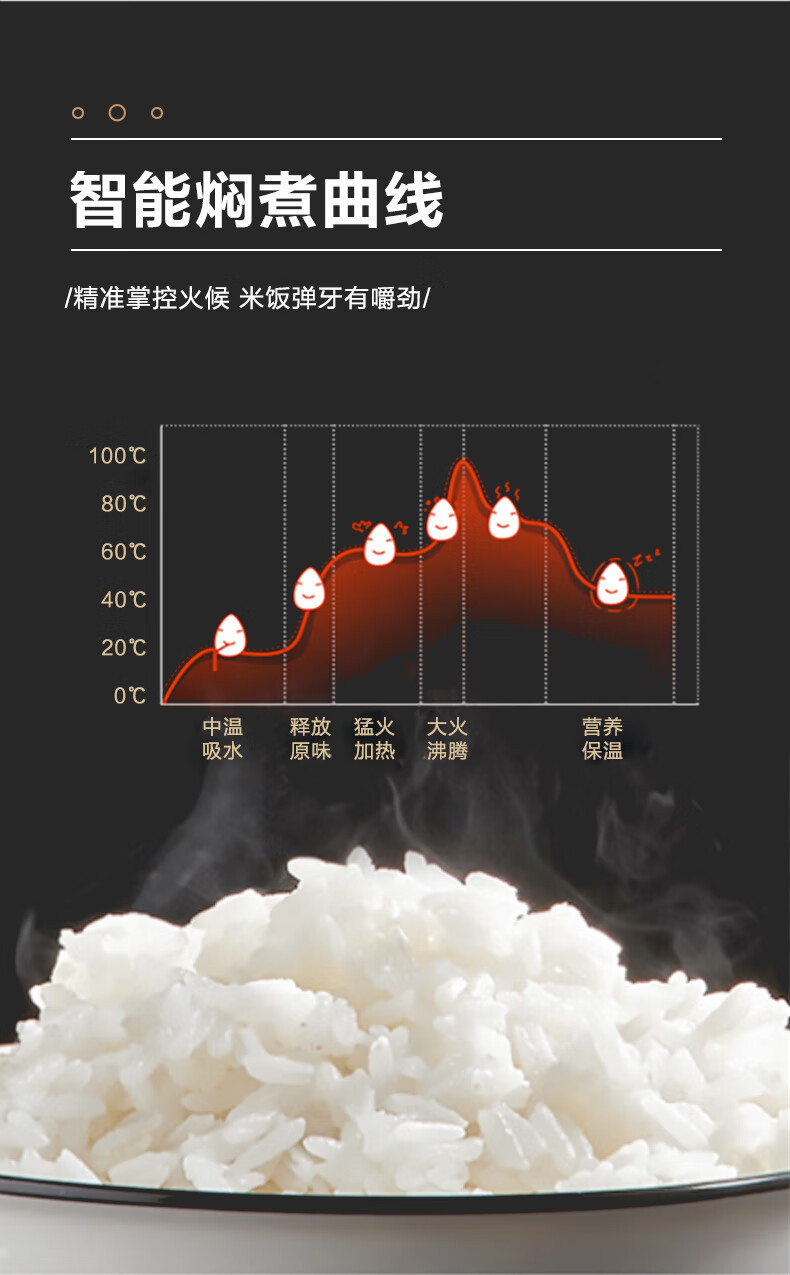  华帝（VATTI）电饭煲5L可预约不粘锅电饭煲VXXFB50W03C