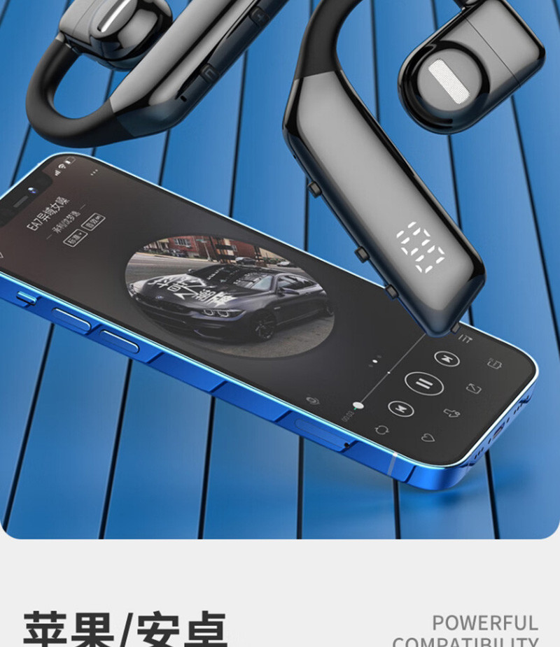 OKSJ 【LED数显】无线蓝牙耳机挂耳式单耳不入耳式OKSJI5