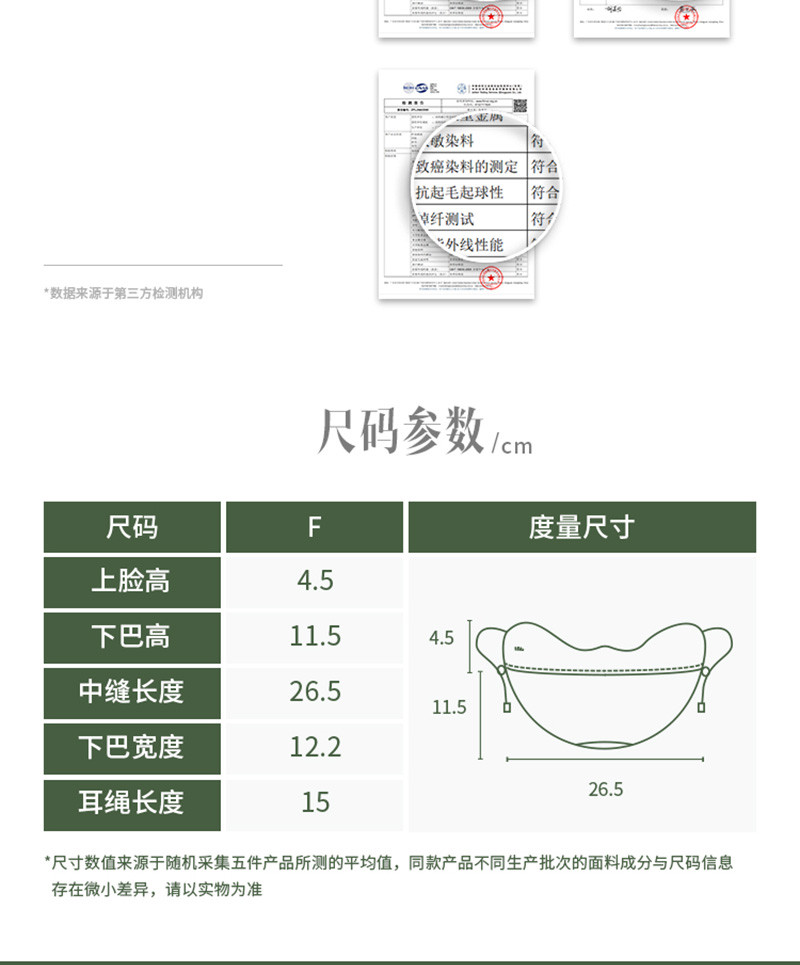 蕉下 护防风保暖口罩护眼角防晒口罩UV33123