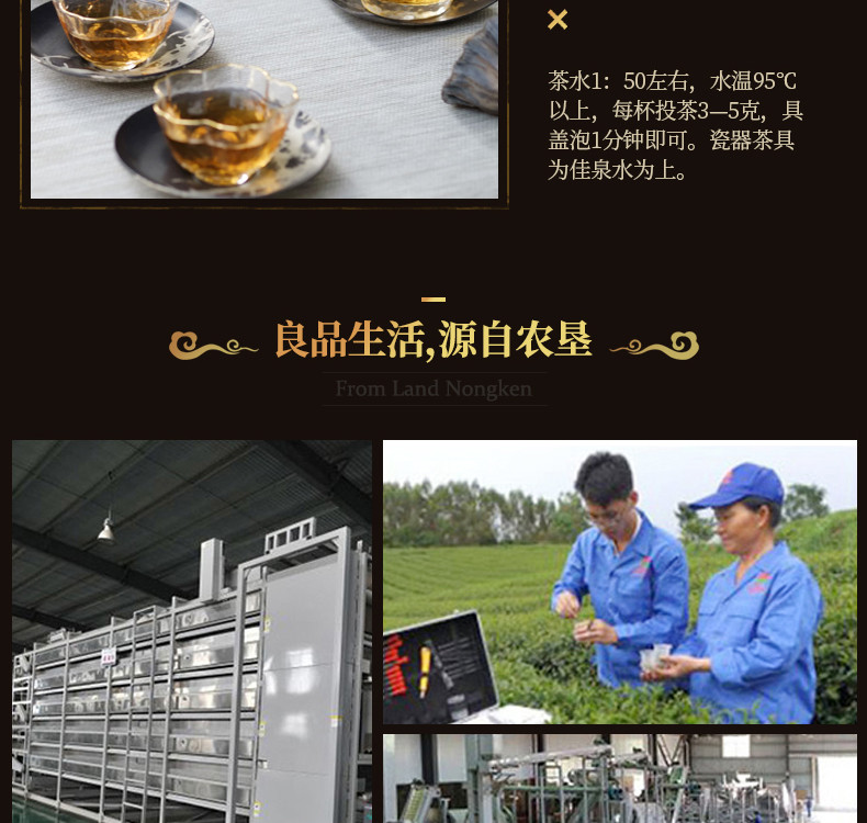 【中国农垦】大明山 广西农垦茶叶 金骏眉 一级工夫红茶礼盒装 250g/罐*2