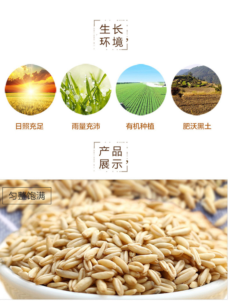 【中国农垦】北大荒 精品杂粮组合800g  黑米400g+燕麦400g