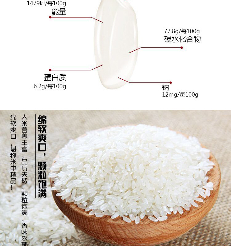 建国小镇 中国红礼盒 精品大米5kg