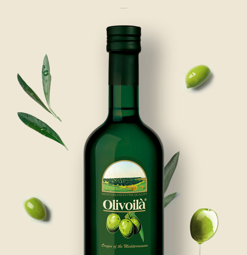 欧丽薇兰（Olivoila）橄榄油 特级初榨精装橄榄油组盒750ml*2瓶