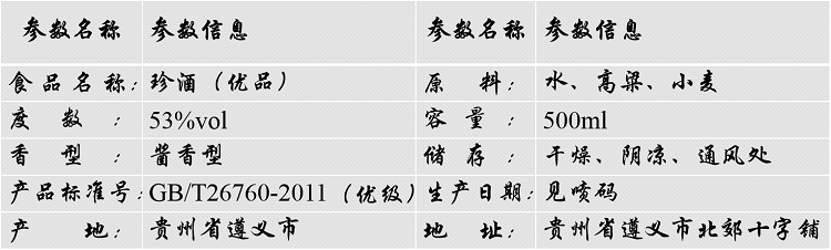 凤舞黔山 碧春 珍酒老酒 53度酱香型 500ml*2瓶装