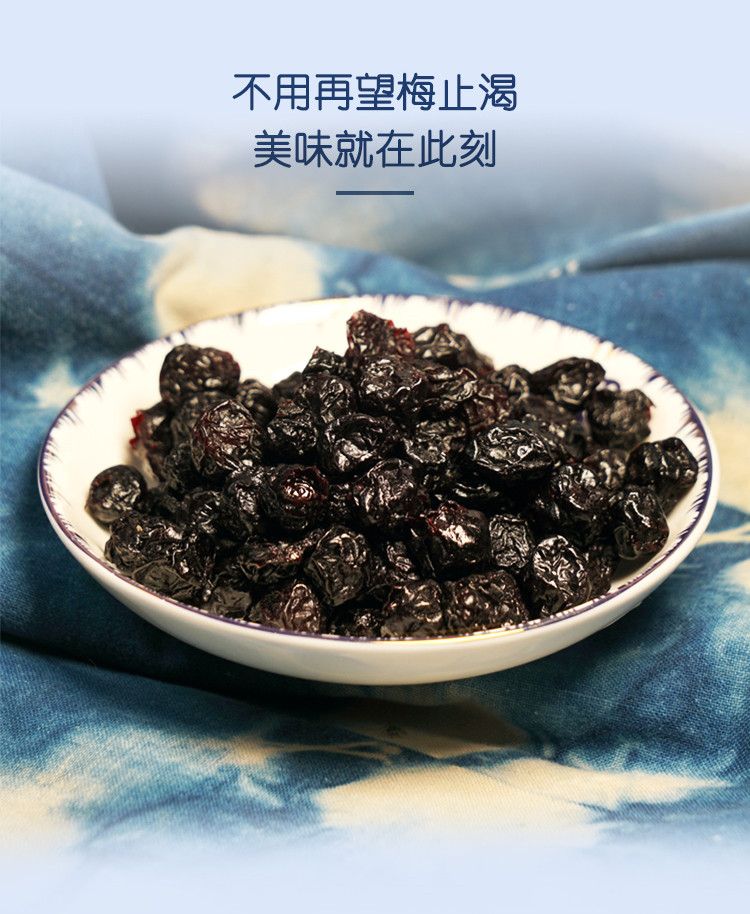 蓝笑 【麻江蓝莓果干】蓝莓果干罐装100g 休闲零食
