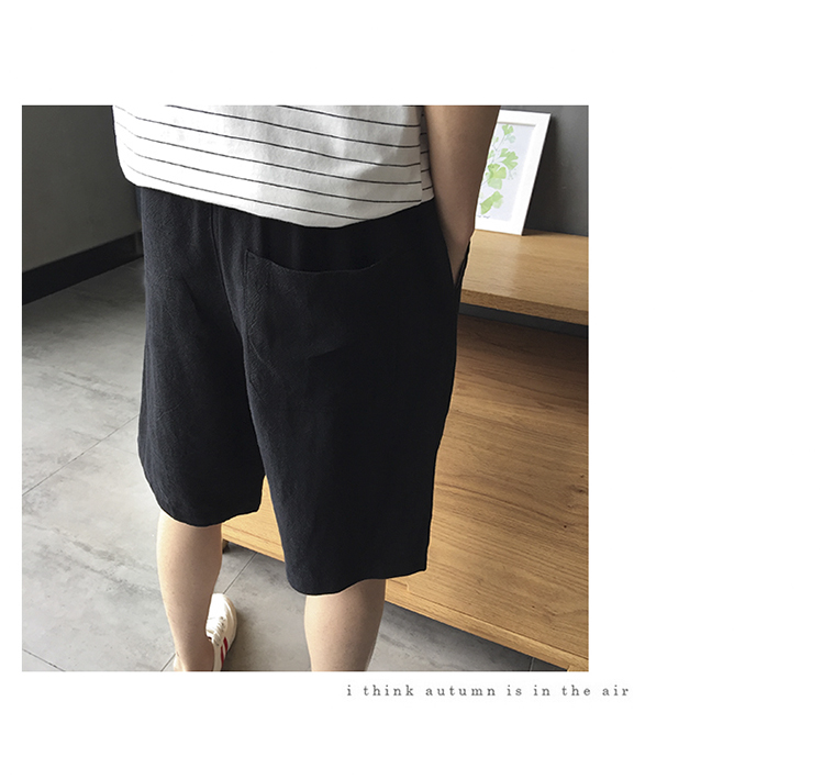 休闲裤青春流行直筒五分裤修身显瘦甜美韩版口袋2018年春季