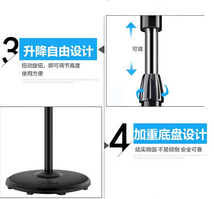 美的/MIDEA 电风扇落地扇三叶风扇立式风扇FSA40YF