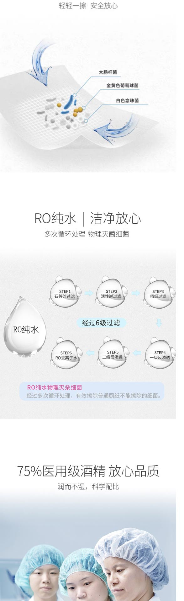 国光 75%酒精杀菌消毒湿巾