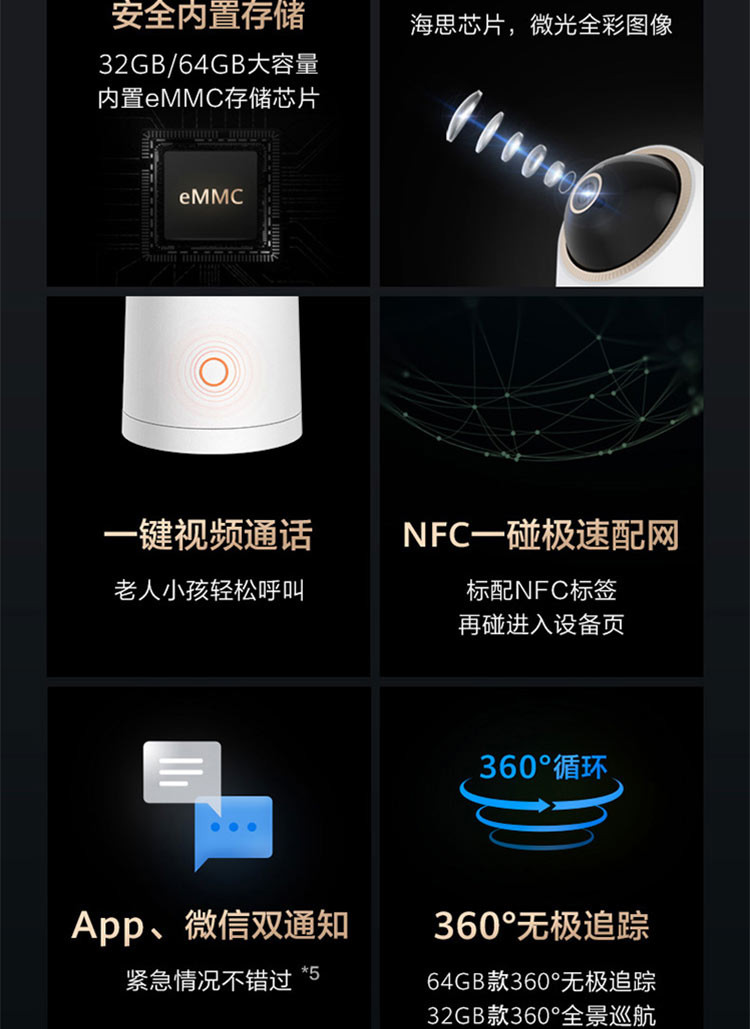 华为/HUAWEI 智选 海雀智能摄像头Pro 64GB