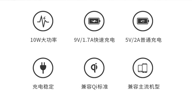 纽曼  纽曼（Newmine）苹果8/X无线充电器 快速充电立式充电底座 A8