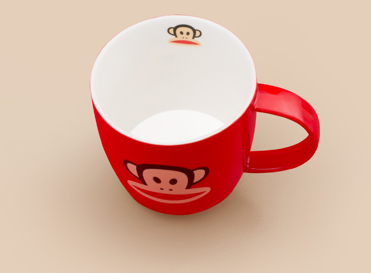 PAUL FRANK大嘴猴 水杯马克杯陶瓷杯牛奶杯咖啡杯办公室文艺可爱情侣杯早餐杯双色可选
