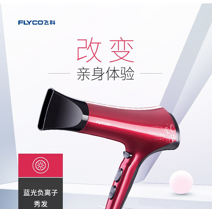 飞科/FLYCO  家用大功率电吹风机负离子冷热风吹风筒吹风器 FH6275