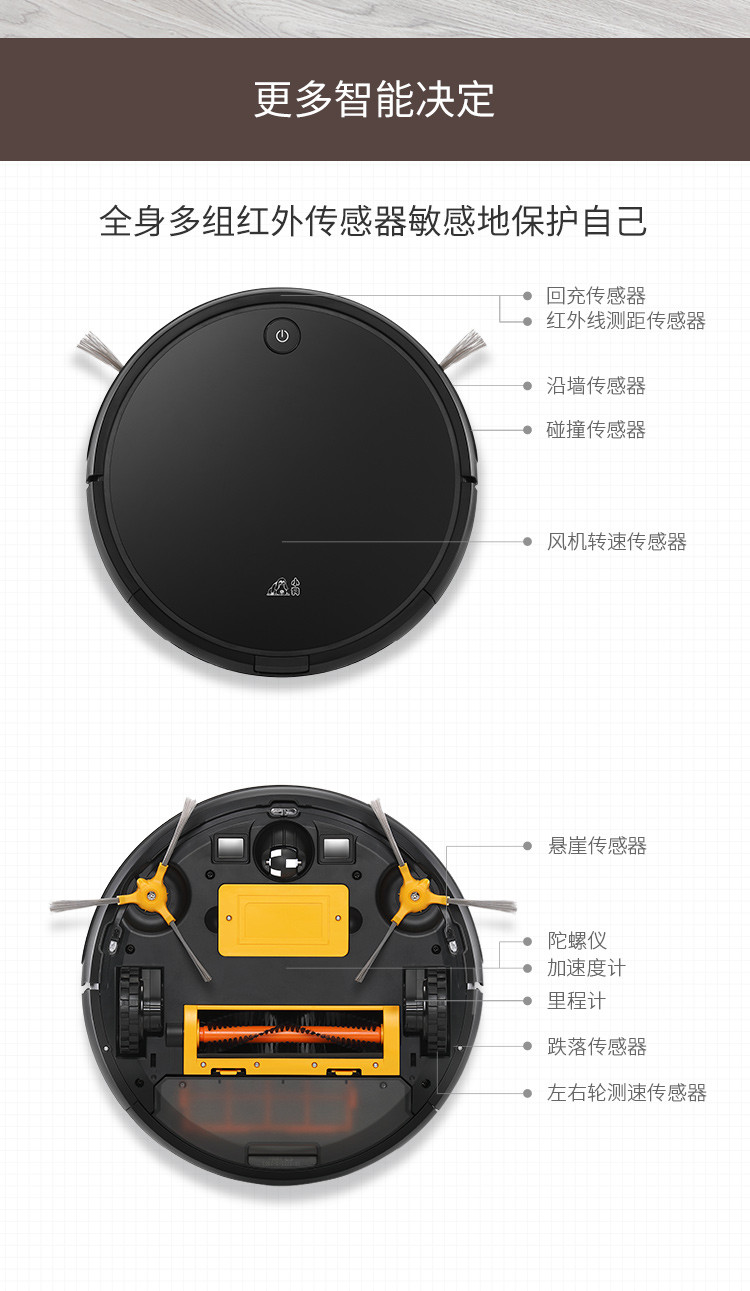 小狗/PUPPY 扫地机器人扫拖一体智能家用吸尘器R30 Mate