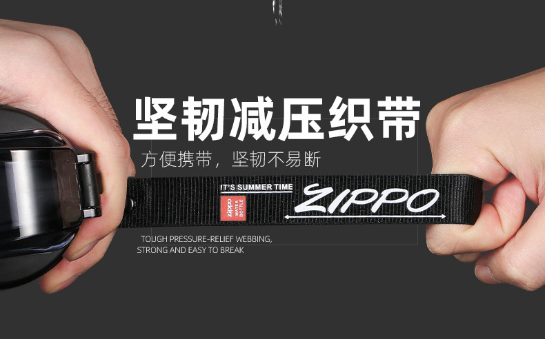 ZIPPO 夏天男女塑料防摔户外水壶Tritan大容量便携健身运动水杯子500ml