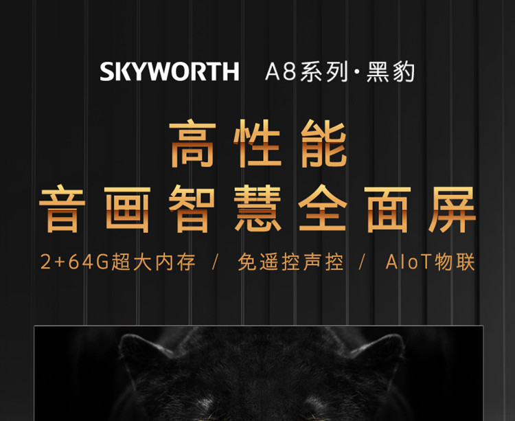 创维/SKYWORTH 55英寸 4K超高清防蓝光护眼无边全面屏 55A8