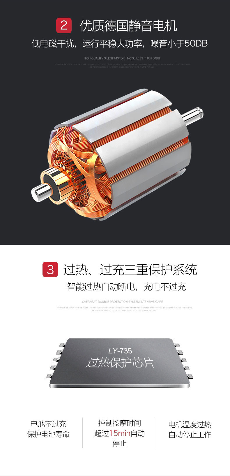 璐瑶 颈椎按摩器按摩椅垫护颈仪电动按摩枕头靠垫按摩仪器 LY-735