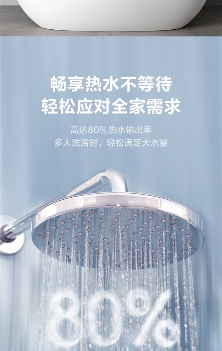 美的 电热水器60L数显低耗速热节能保温家用 F60-22BA3(H)