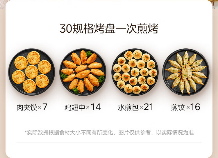  美的/MIDEA 电饼铛家庭用加深双面加热煎烤机烙饼锅三明治JHN30F