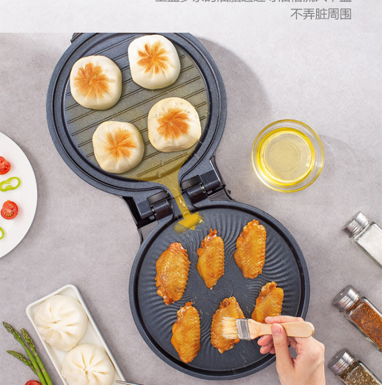 美的（Midea）电饼铛家用双面加热全自动迷你烙饼锅煎饼机JK26Simple101