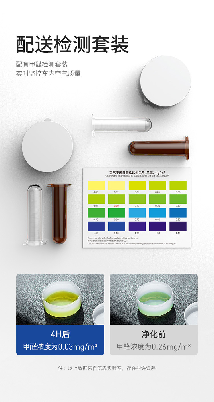 倍思 新款香薰微分子汽车去除甲醛净化器 负离子车载空气净化器 ACJHQ-01