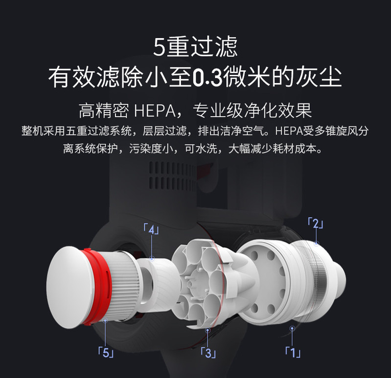 追觅 无线吸尘器家用小型大吸力手持60分钟长续航 V9