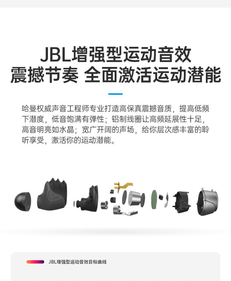 JBL 小飓风真无线运动蓝牙耳机 REFELCT X600TWS