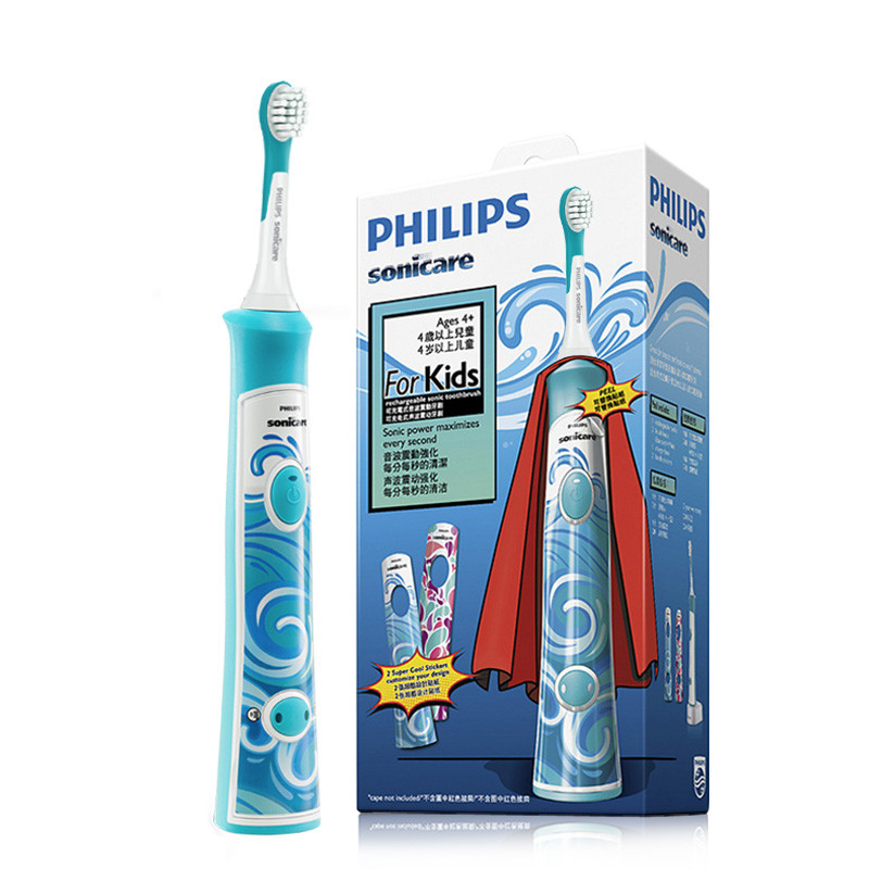 飞利浦（PHILIPS）电动牙刷HX6312/05充电式儿童电动牙刷 超声波震动儿童牙刷