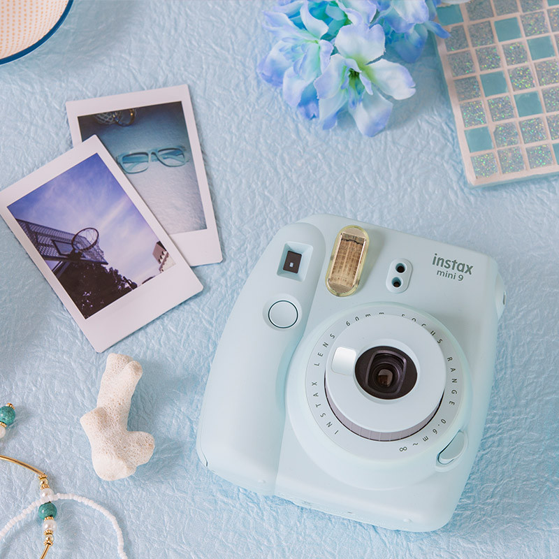 富士（FUJIFILM）INSTAX 一次成像相机 MINI9相机（mini8升级款） 冰霜蓝