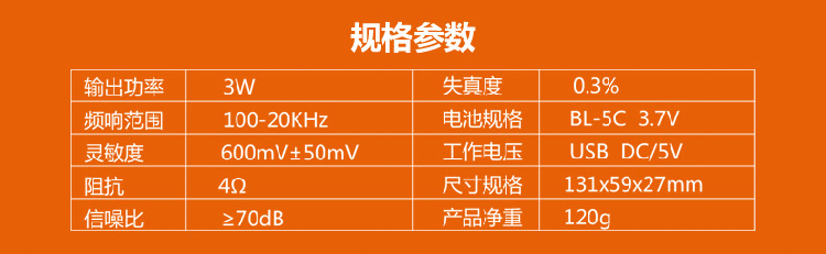 索爱（soaiy） S-138 便携插卡音箱 迷你音响 插卡收音机 MP3播放器(不支持邮乐卡支付)