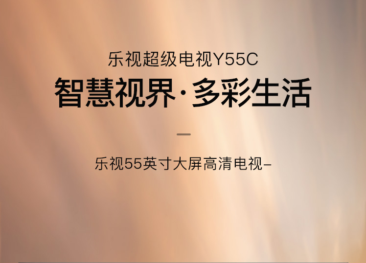 【偃师金融积分兑换】乐视 Y55C 55英寸4K超高清人工智能液晶平板电视 （邮政网点配送）