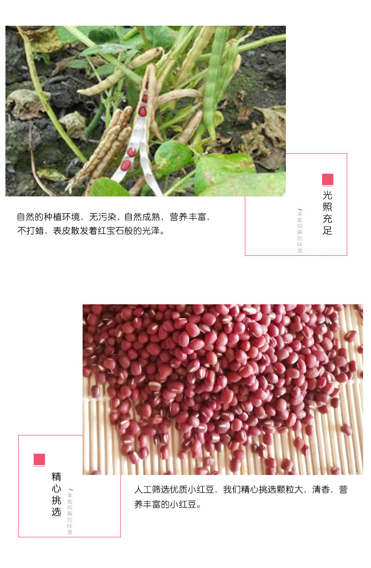 【山西·长治】平顺特产 农家自产小红豆500g 五谷杂粮