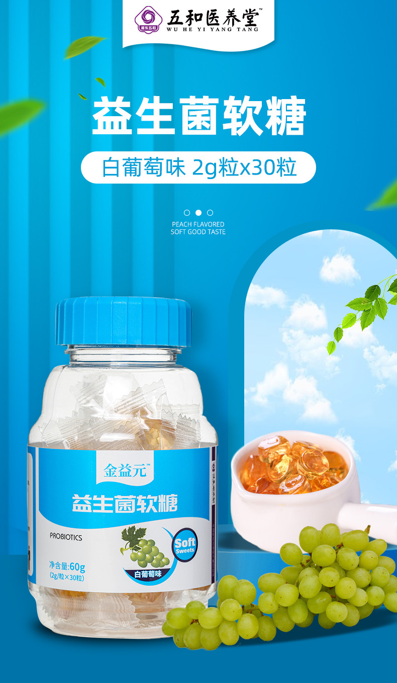 振东五和医养堂益生菌软糖2g*30粒