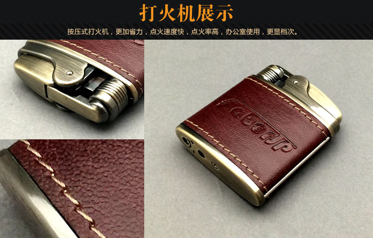 萨博尔LS-640烟灰缸+钥匙扣+打火机+名片盒商务套装