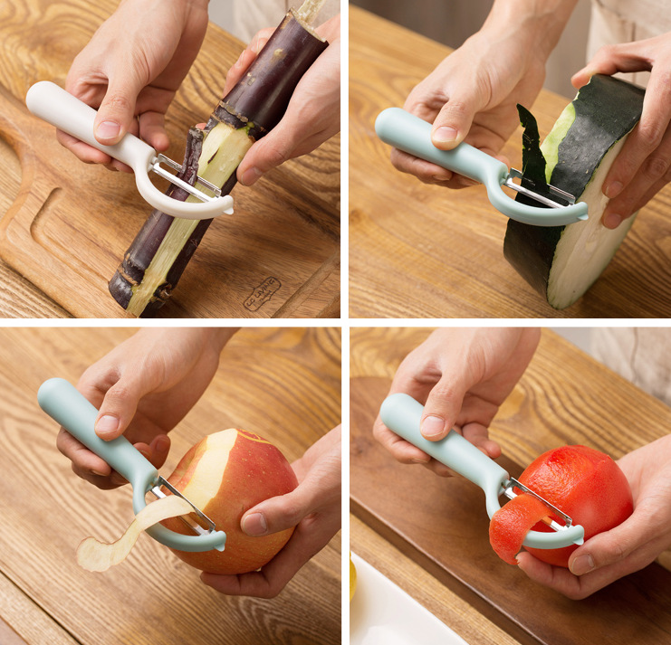 家易点 家用多功能削皮刀甘蔗刨刀去皮器 削苹果刮皮刀蔬菜水果削皮器